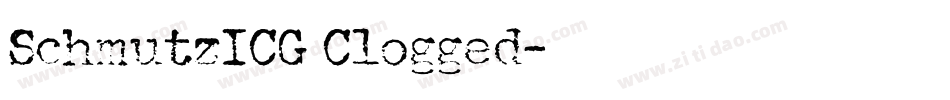 SchmutzICG Clogged字体转换